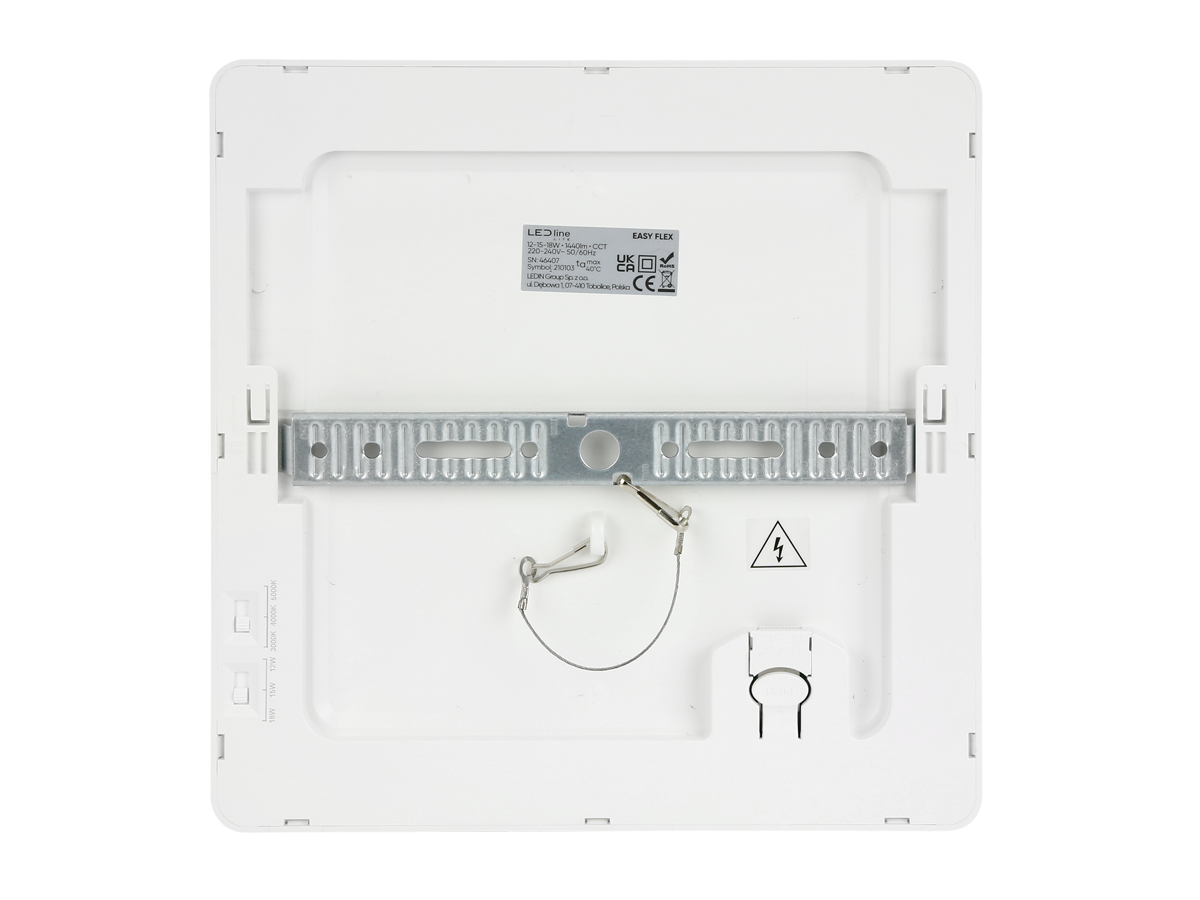 Downlight EASY FLEX 3CCT(3K/4K/5K) 12/15/18W 1530lm vierkant IP20 Wit LITE