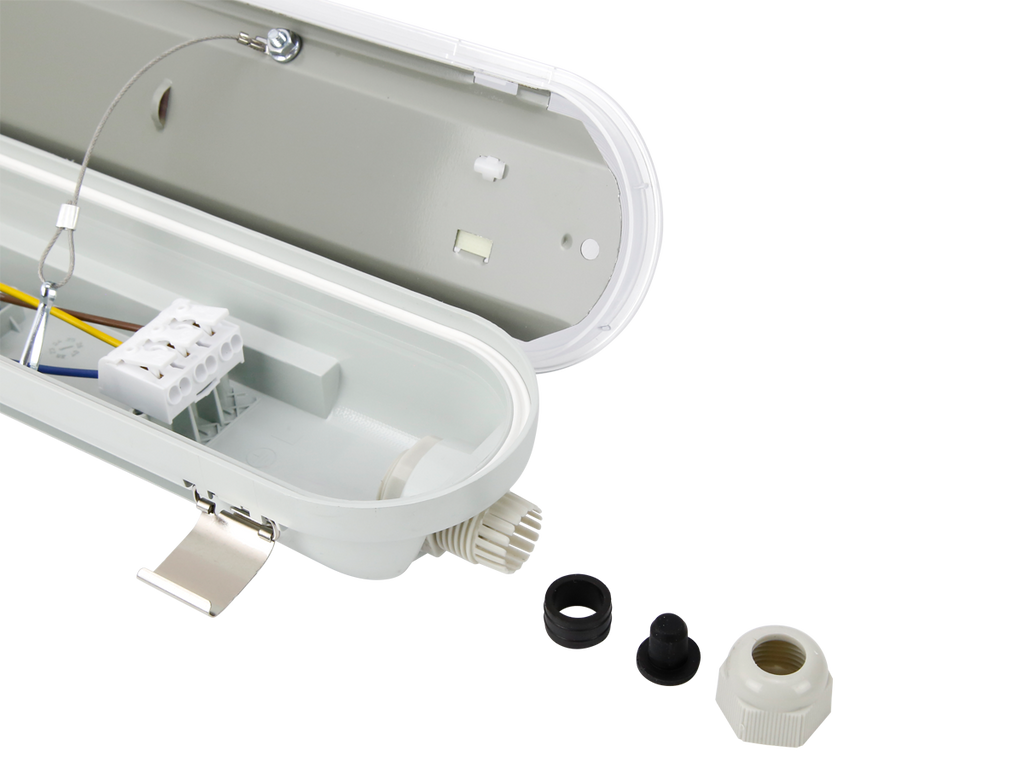 Hermetische armatuur RANGER 4000K 10-40W 7200lm IP66 120cm grijs PRIME bewegingssensor MV