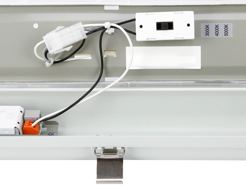 Hermetische armatuur RANGER 3CCT (3/4/5K) 10-40W 6000lm IP66 120cm grijs PRIME