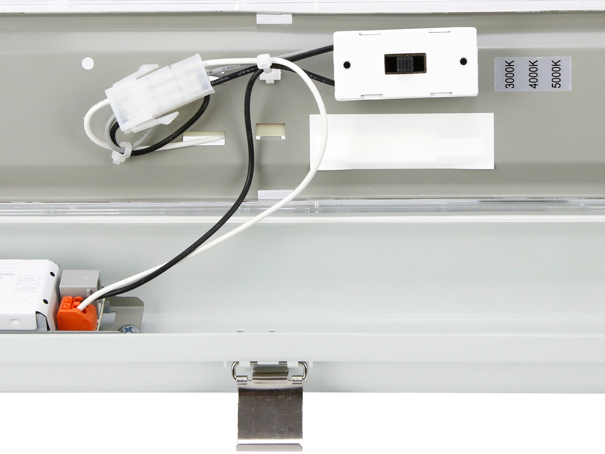 Hermetische armatuur RANGER 3CCT 3K/4K/5K 10-40W 6000lm IP66 120cm grijs PRIME noodmodule CAW 3h AT CNBOP