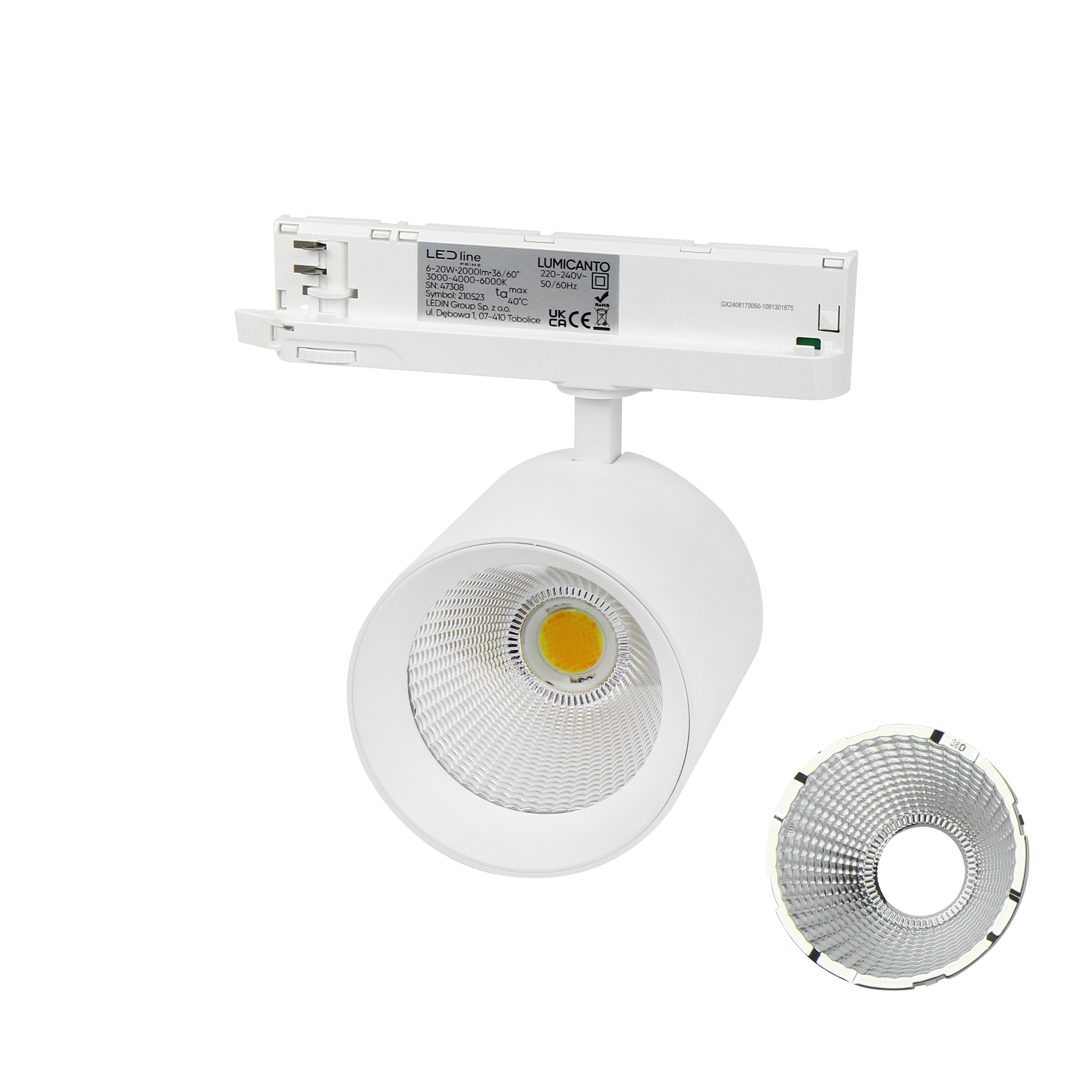 Railspot LUMICANTO 12-42W CCT 36/60° wit PRIME