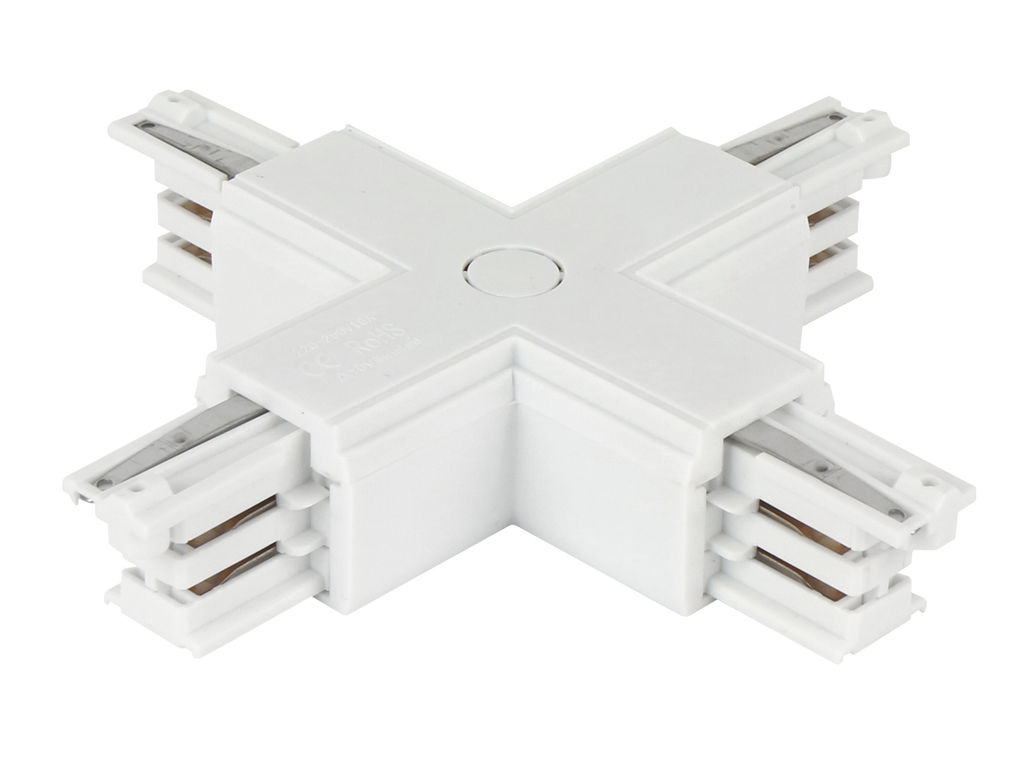 X connector voor LUMICANTO rail wit met PRIME voeding