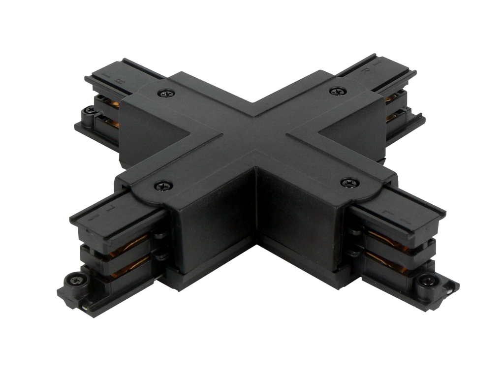 X connector voor LUMICANTO rail zwart met PRIME voeding