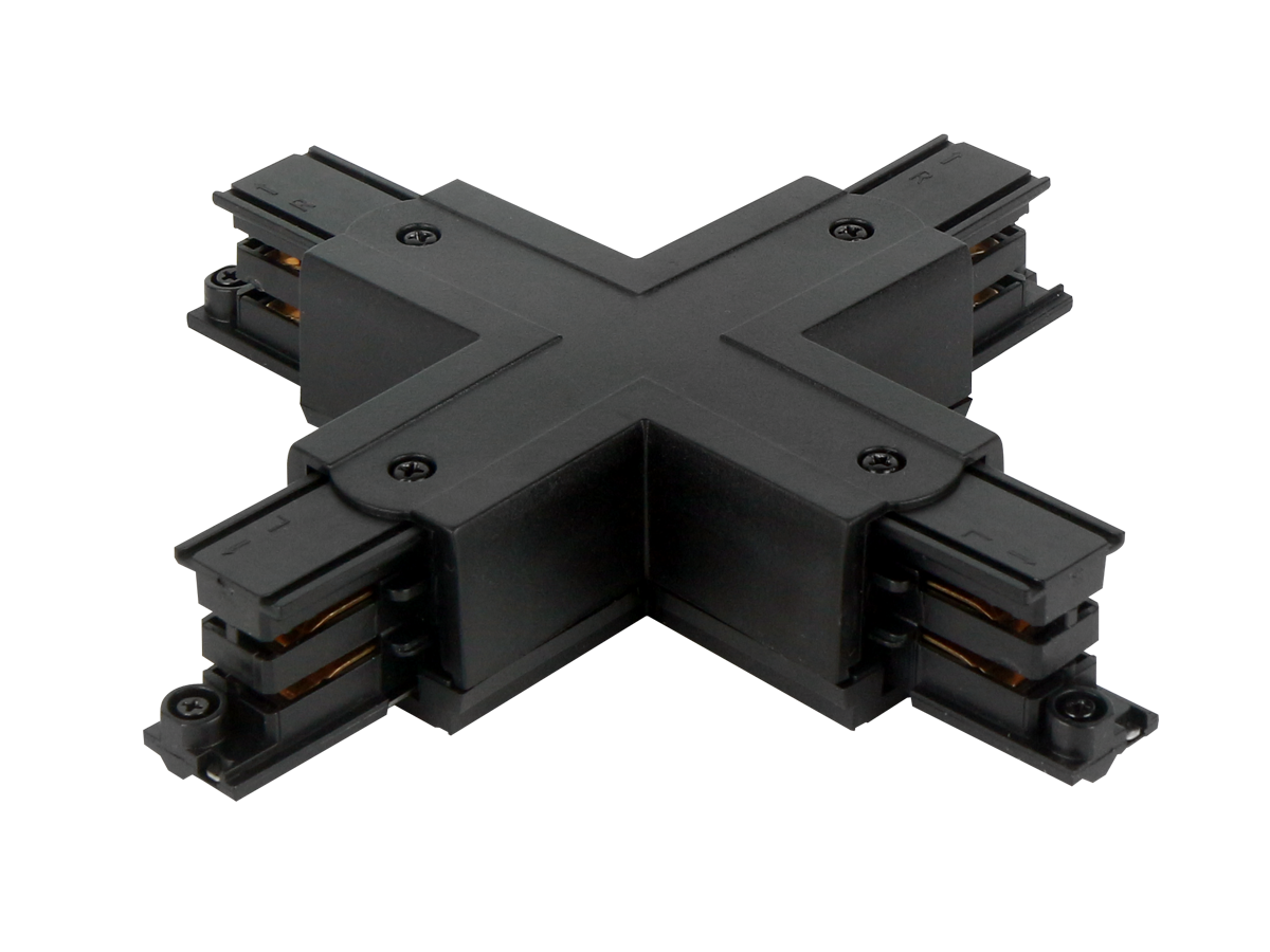 X connector voor LUMICANTO rail zwart met PRIME voeding
