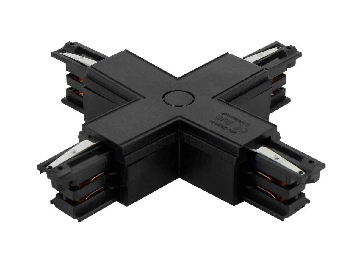 X connector voor LUMICANTO rail zwart met PRIME voeding