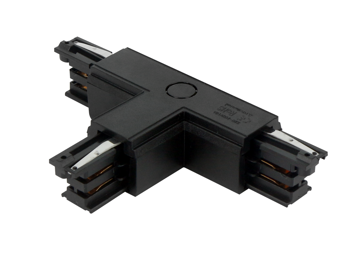 T connector voor LUMICANTO buis rechts zwart met PRIME voeding