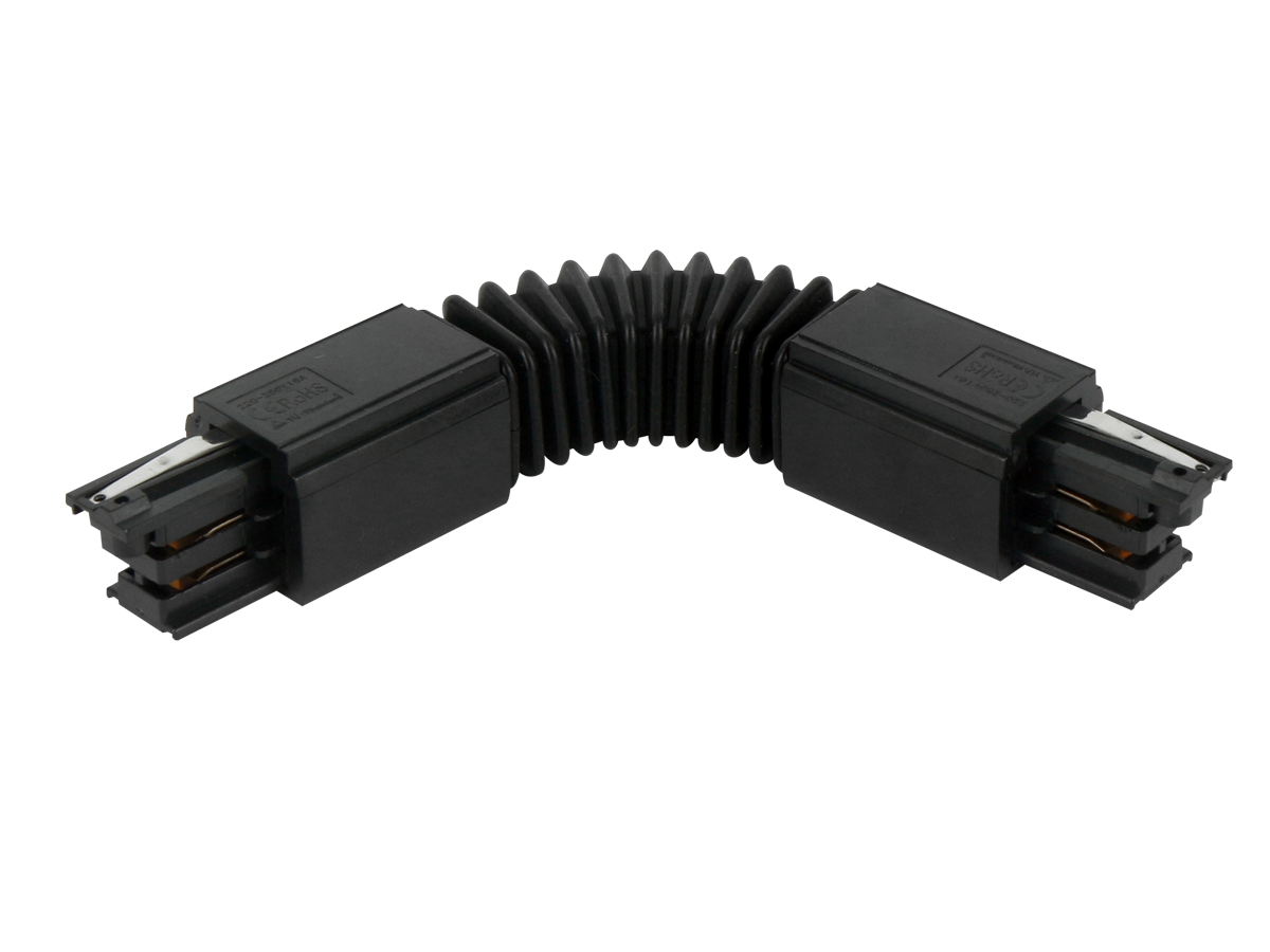 Flexibele aansluiting voor LUMICANTO rail zwart PRIME