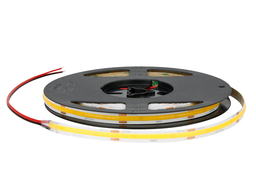 LED tape 320 COB 24V 3000K 5W IP20 8mm 5m 500lm/m PRIME