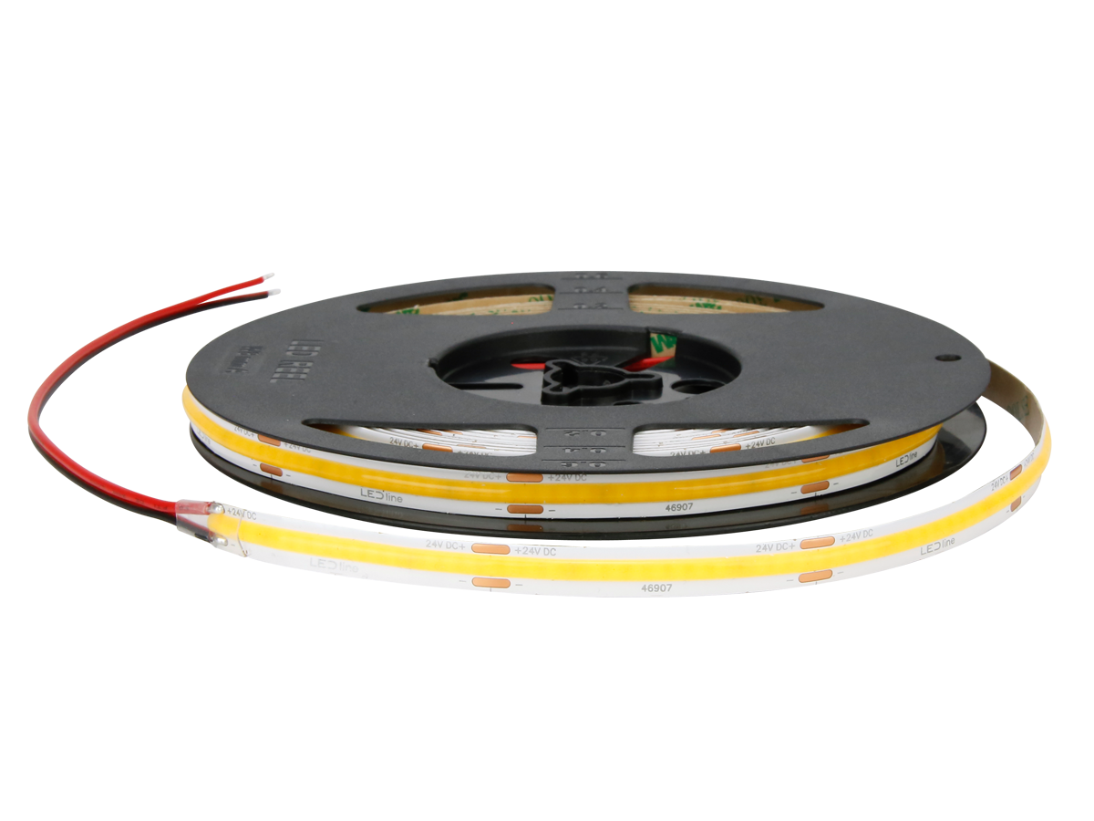 LED tape 320 COB 24V 6500K 5W IP20 8mm 5m 500lm/m PRIME
