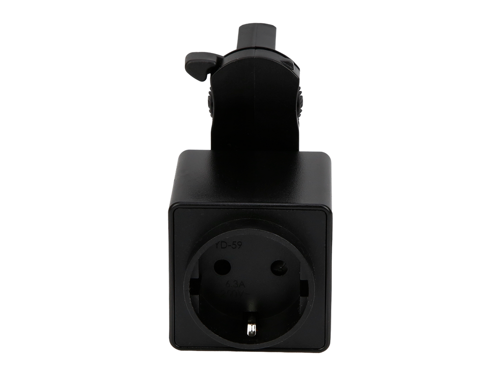 230V stopcontact voor LUMICANTO rail zwart PRIME