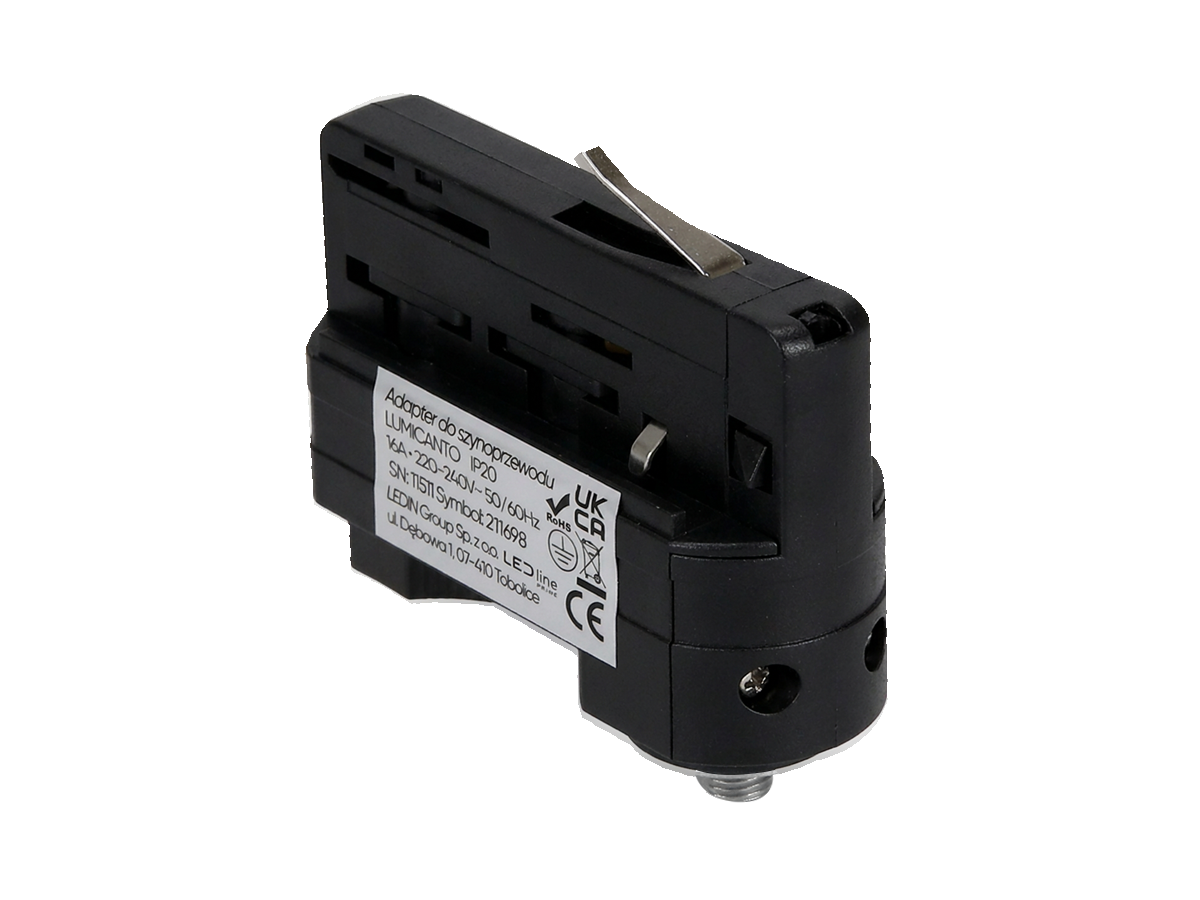 230V adapter voor LUMICANTO rail zwart PRIME