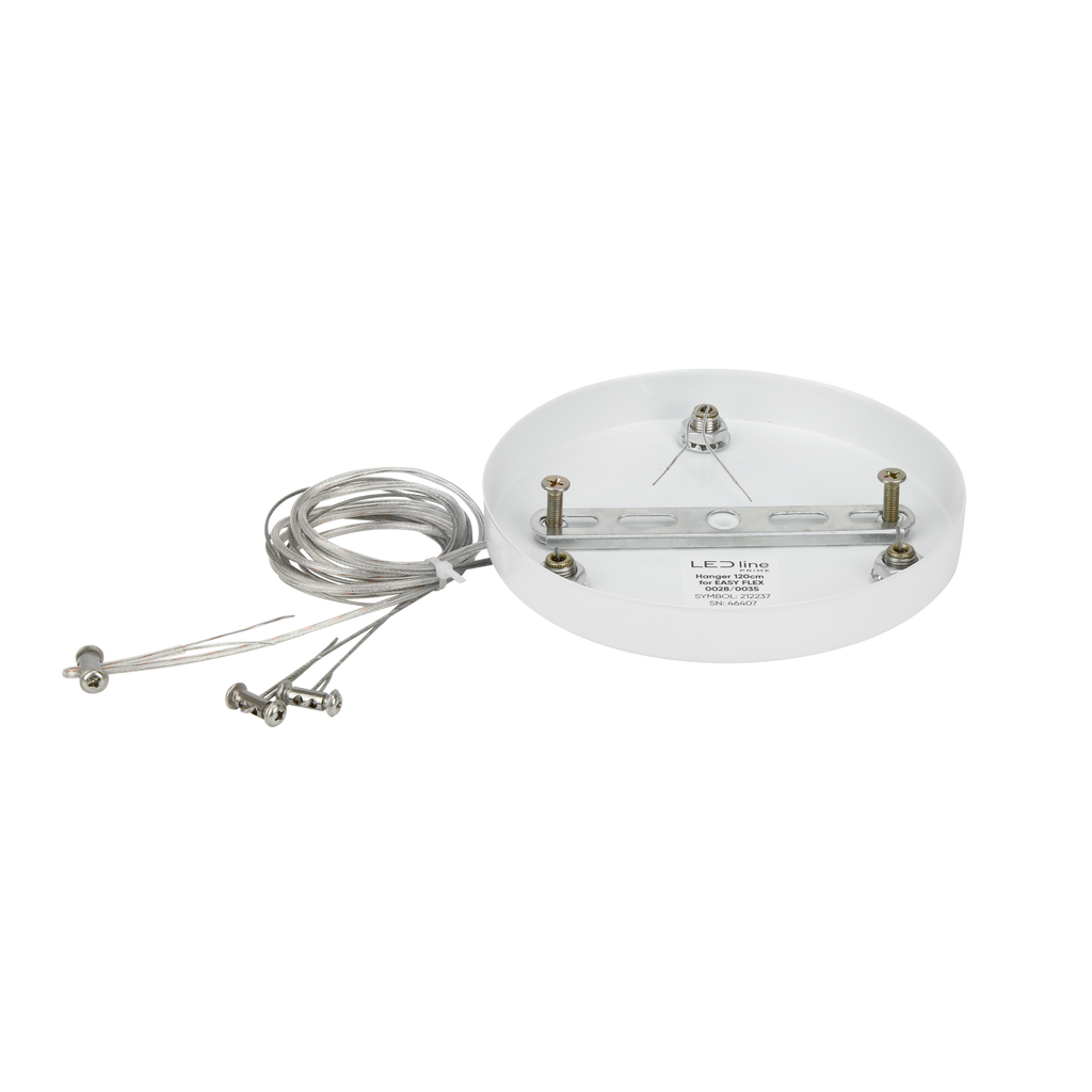 Downlight EASY FLEX Ophanging 120cm toegewezen aan: 210035 - 70W CCT rond / 210028 45W CCT rond LITE