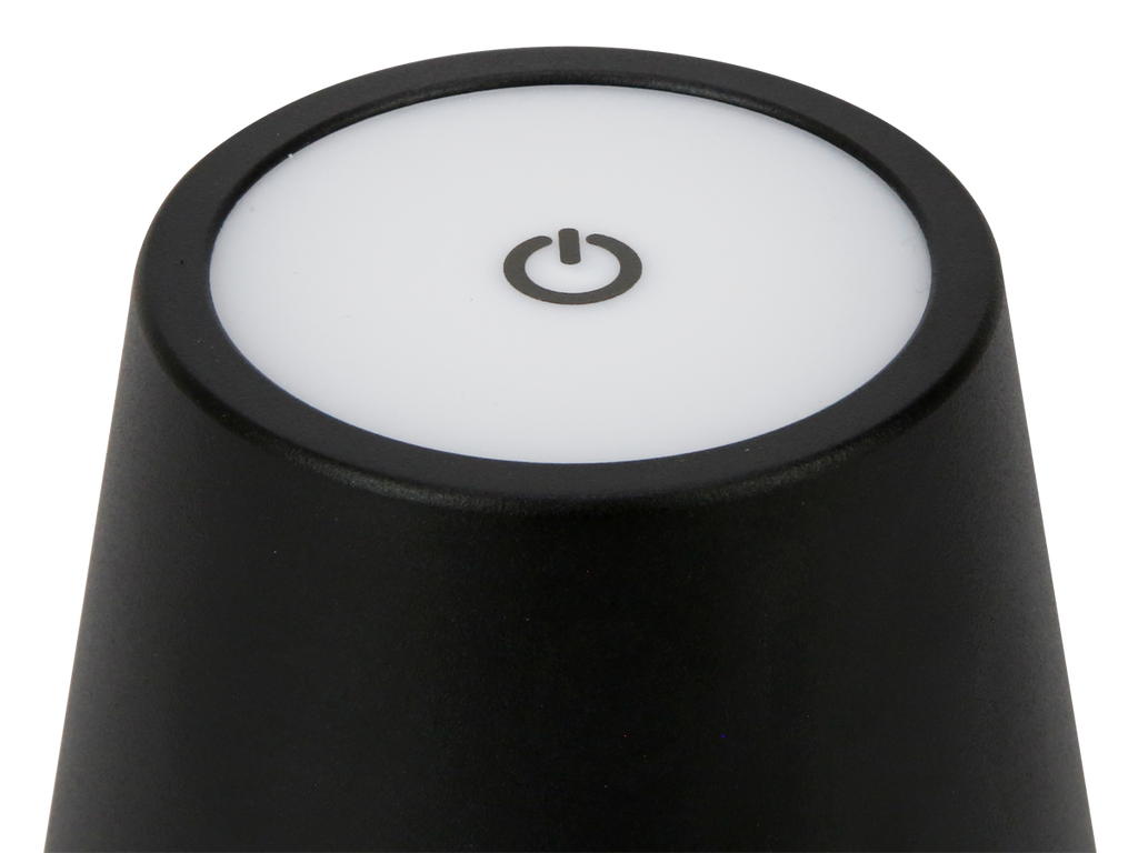 Tafellamp TAZA 3,5W 400lm CCT IP54 zwart 2x2000mAh 4in1 LITE