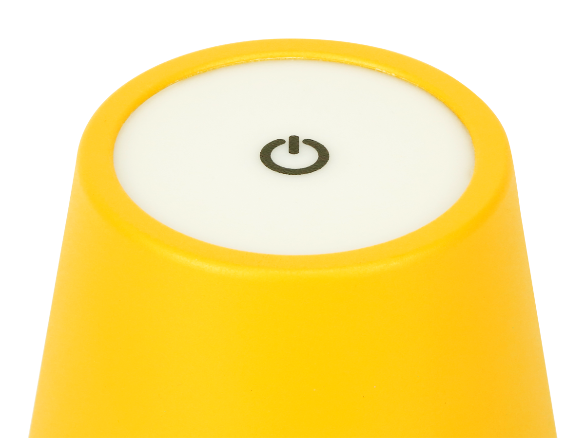 Tafellamp TAZA 3,5W 400lm CCT IP54 geel 2x2000mAh 4in1 LITE