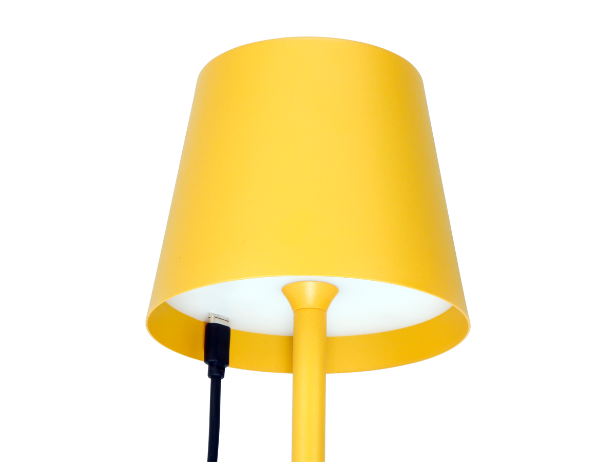 Tafellamp TAZA 3,5W 400lm CCT IP54 geel 2x2000mAh 4in1 LITE