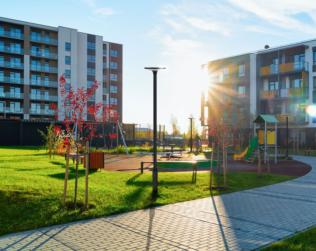 Solar parkverlichting SUNLO 2CCT (3/4K) 2200lm IP65 zwart PRIME