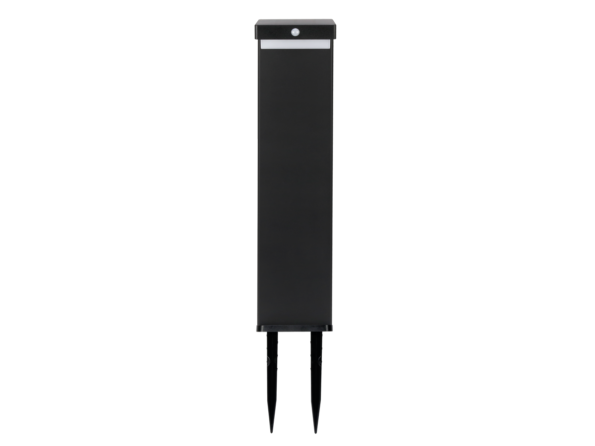 Solar grondspiegel SUNTIS 3000K 220lm 2Ah USB-C vierkant IP54 zwart PRIME