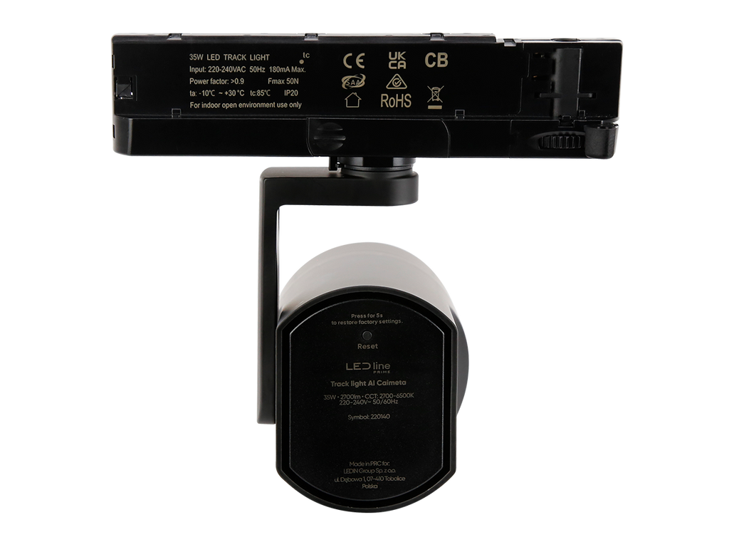 Railspot AI LED line x Caimeta 35W CCT 24° zwart PRIME honingraat