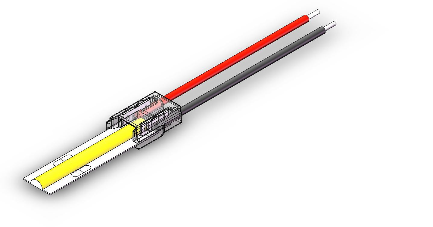 Fast Connector 3gen. SMD/COB 2pin 8mm 6A PCB-kabel 15cm PRIME (10 stuks)
