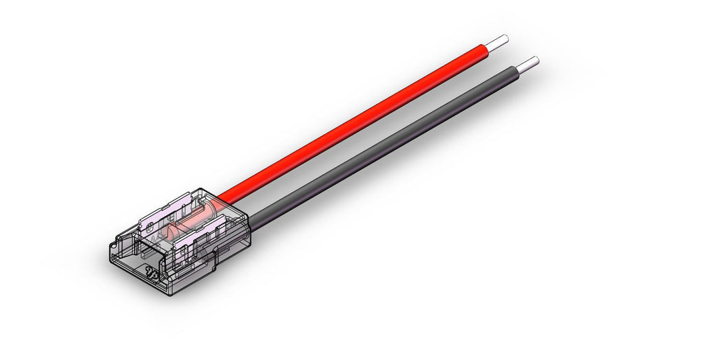 Fast Connector 3gen. SMD/COB 2pin 8mm 6A PCB-kabel 15cm PRIME (10 stuks)