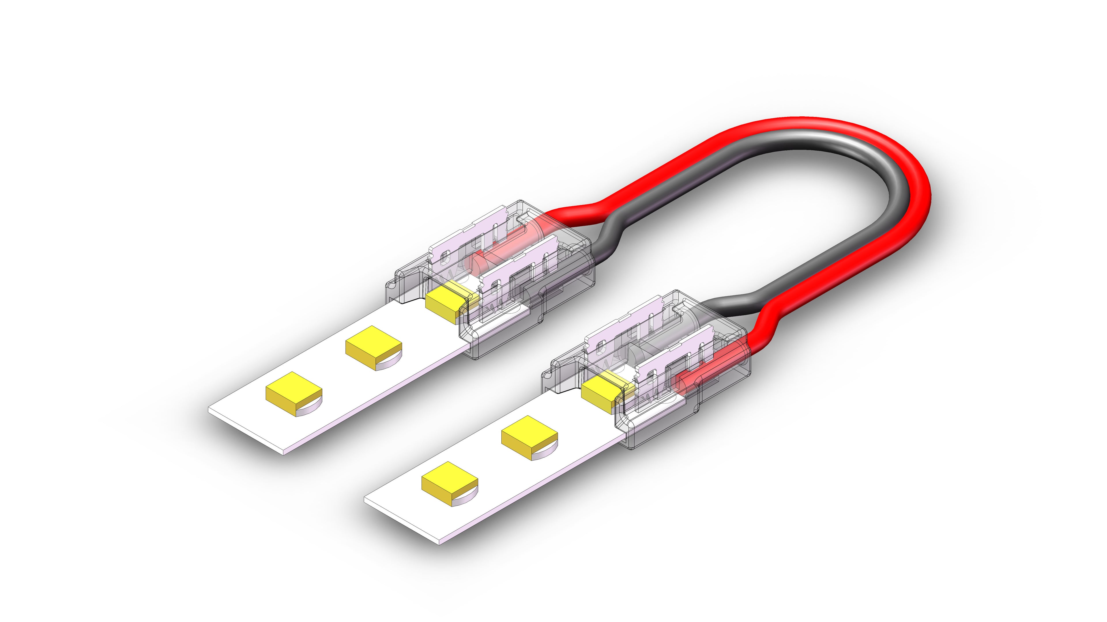 Fast Connector 3gen. SMD/COB 2pin 8mm 6A PCB-kabel 15cm-PCB PRIME (10 stuks)