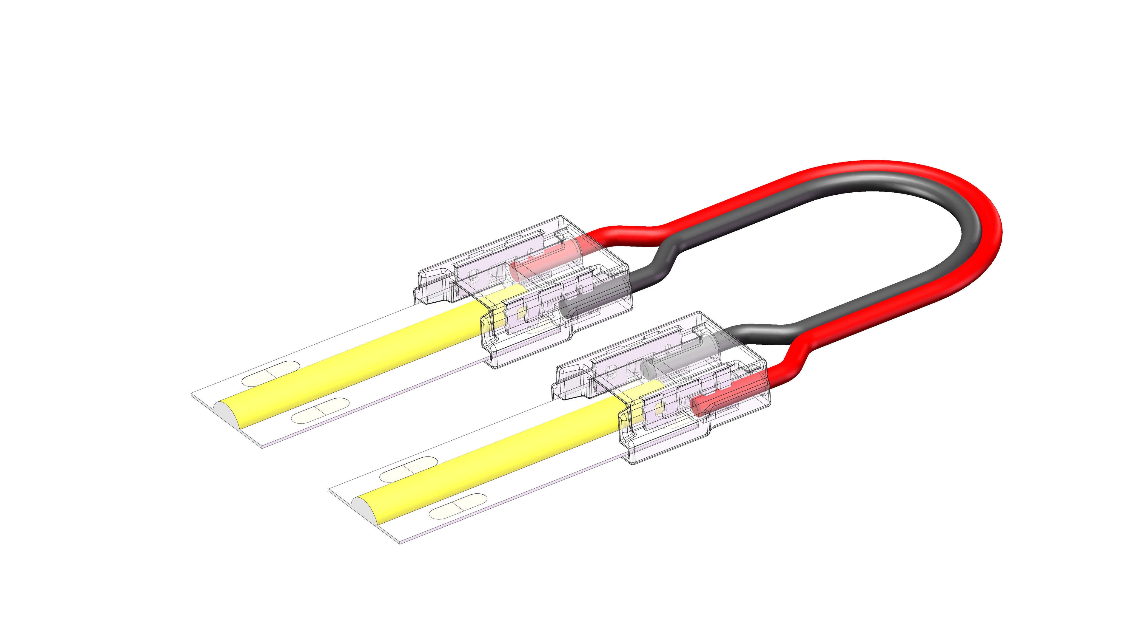 Fast Connector 3gen. SMD/COB 2pin 10mm 6A PCB-kabel 15cm-PCB PRIME (10 stuks)