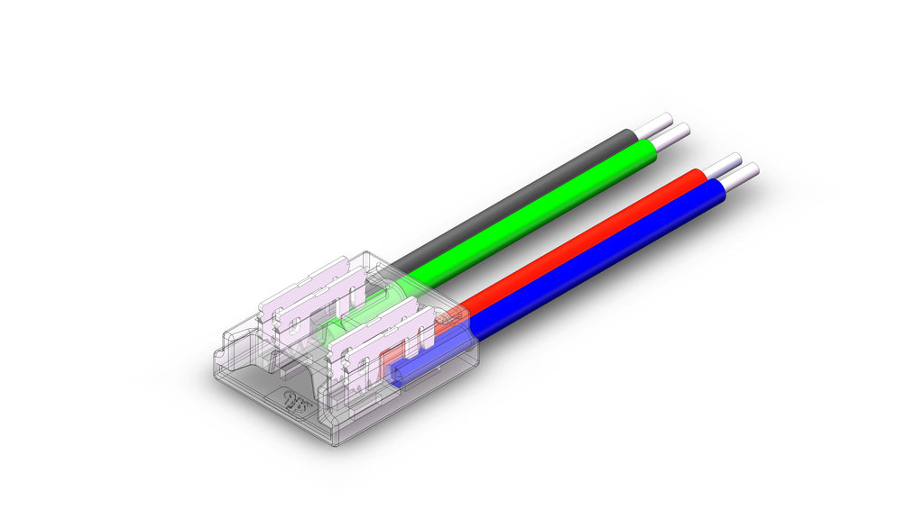 Fast Connector 3gen. COB 4pin 10mm 4A PCB-kabel 15cm PRIME (10 stuks)