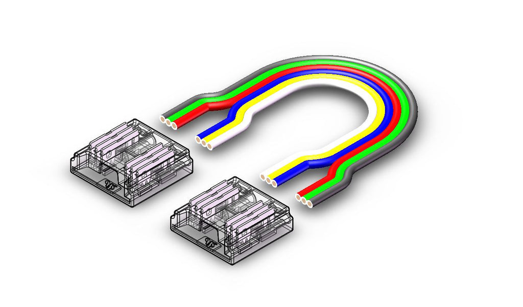 Fast Connector 3gen. COB 6pin 12mm 4A PCB-kabel 15cm-PCB PRIME (10 stuks)