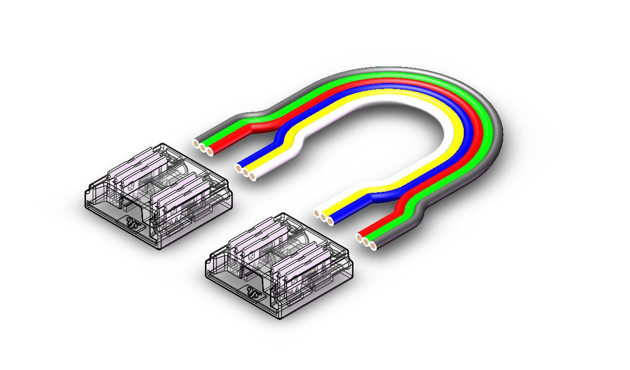 Fast Connector 3gen. COB 6pin 12mm 4A PCB-kabel 15cm-PCB PRIME (10 stuks)