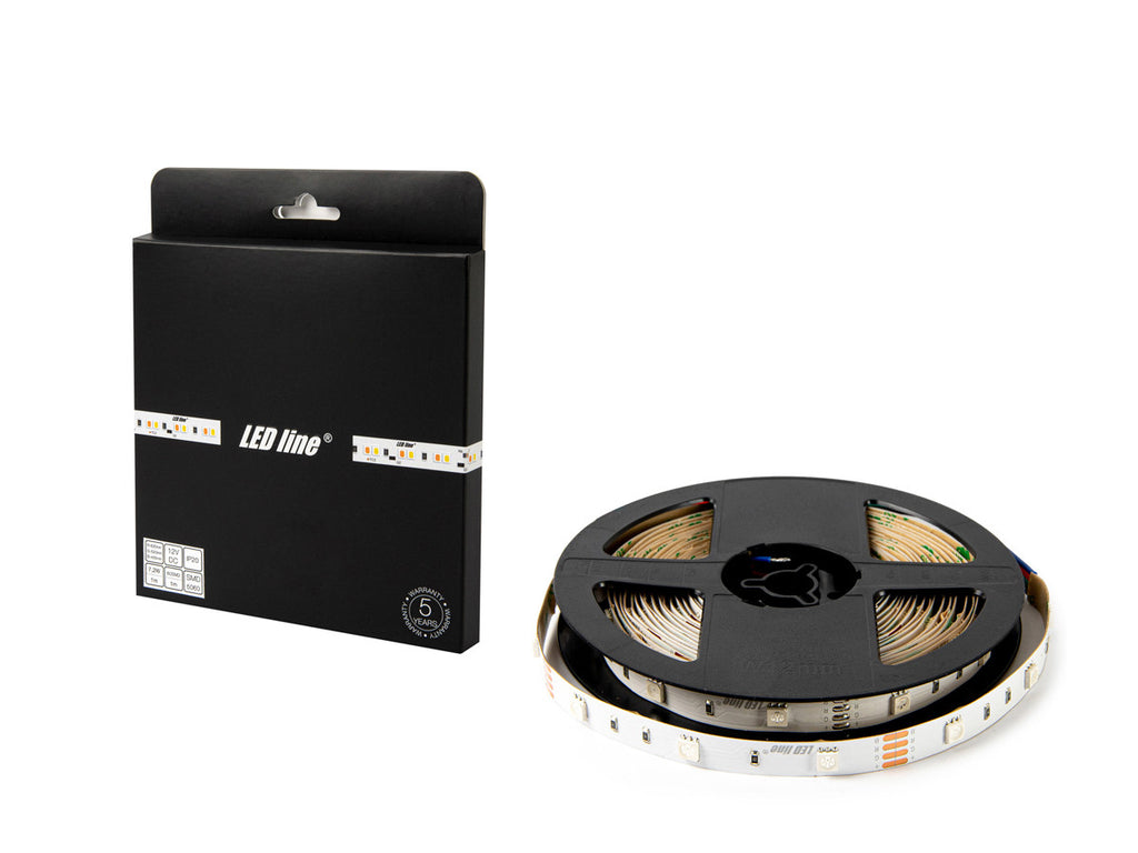 LED-strip 150/5m SMD 12V RGB 7.2W IP20 10mm 5m PRIME