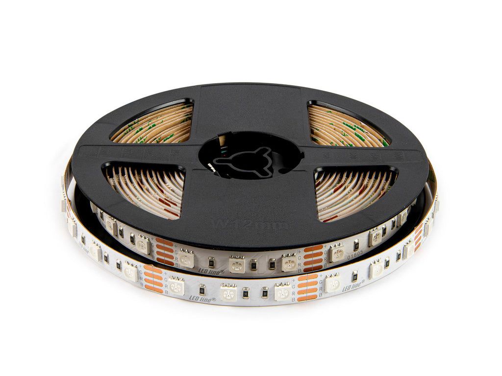 LED strip 300/5m SMD 12V RGB 14.4W IP20 10mm 5m PRIME