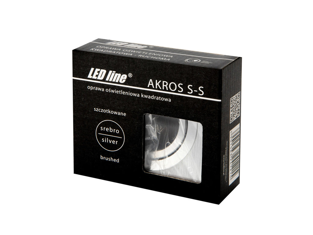PLAFONDLAMP AKROS draaibaar vierkant IP20 zilver PRIME