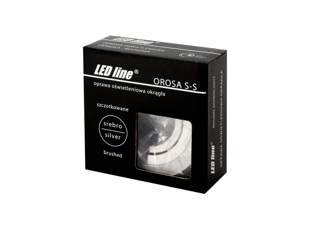 PLAFONDLAMP SLIM OROSA draaibaar rond IP20 zilver PRIME