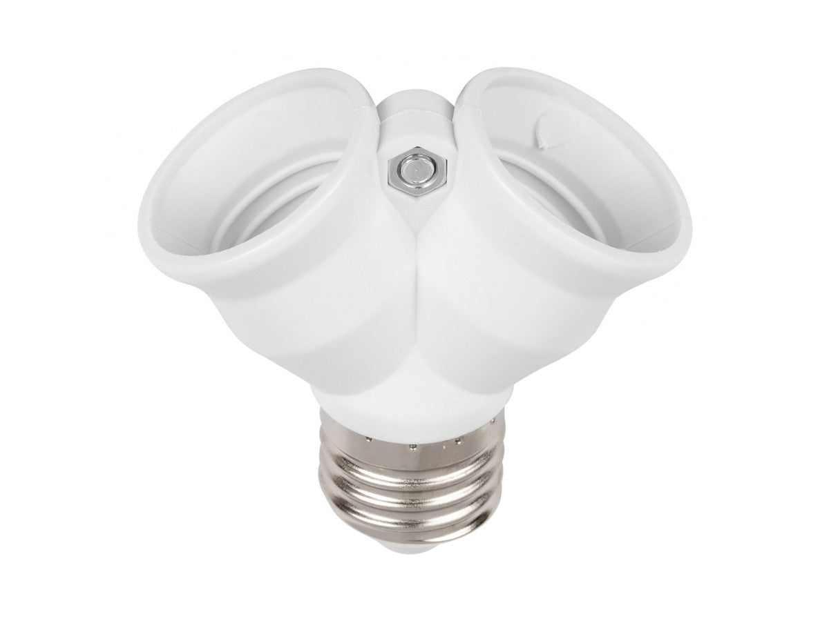 Lampadapter E27 naar 2xE27