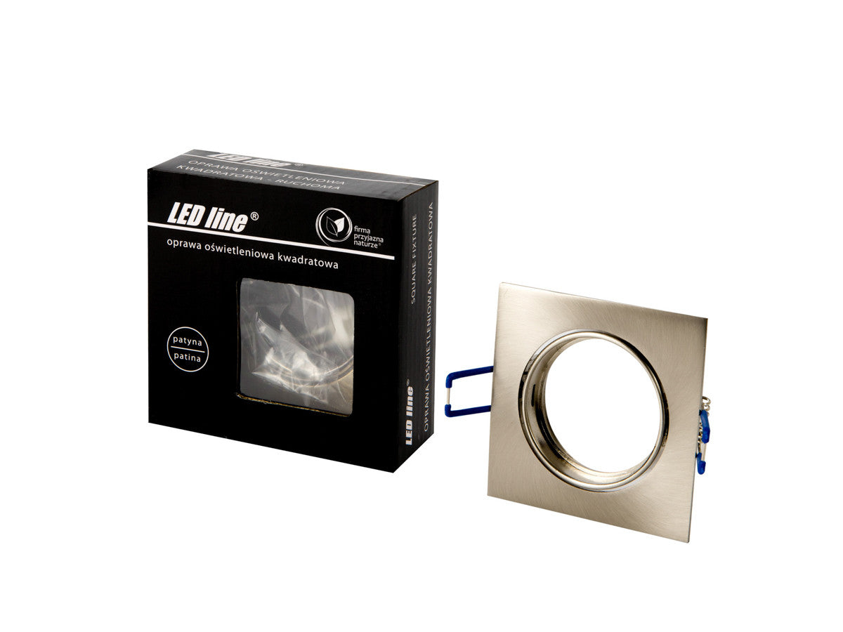 PLAFONDLAMP draaibaar vierkant IP20 satijn PRIME