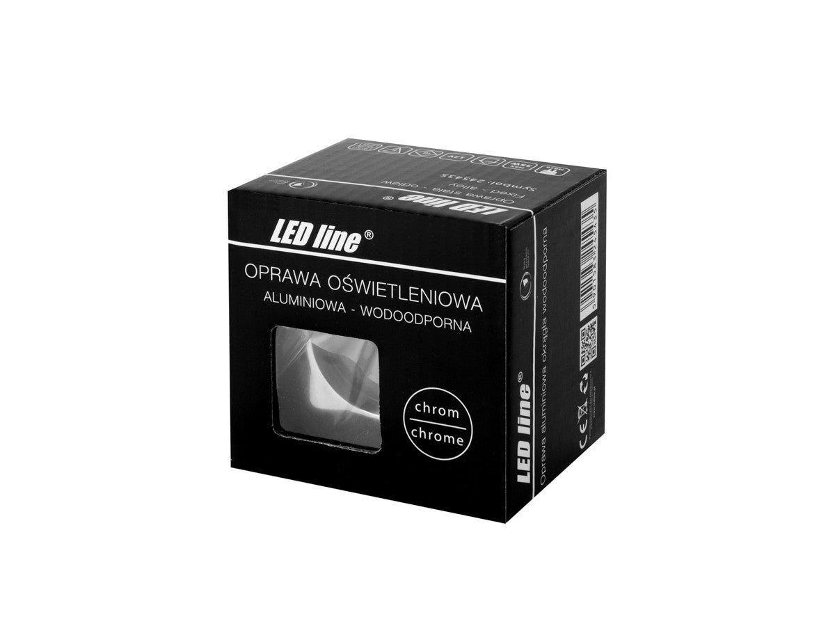 PLAFONDLAMP waterdicht rond IP65 chroom PRIME