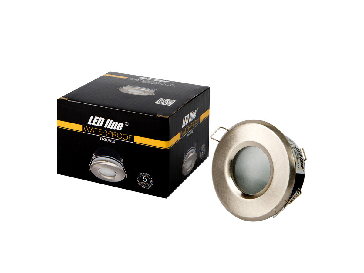 PLAFONDLAMP waterdicht rond IP65 satijn PRIME