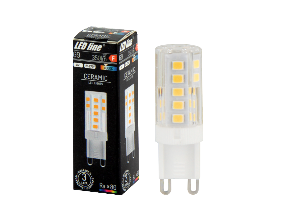 LED-lamp G9 4000K 4W 350lm 230V 270 ° LITE Keramiek