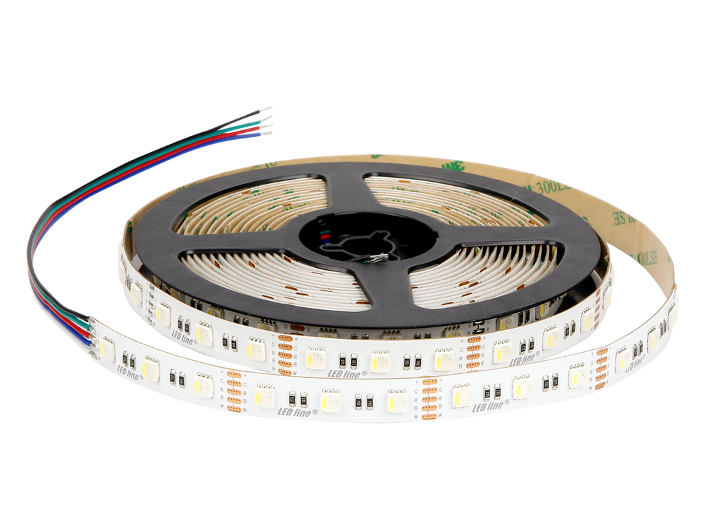 LED strip 300/5m SMD 12V 6500K RGBW 19.2W IP20 12mm 5m 400lm/m PRIME