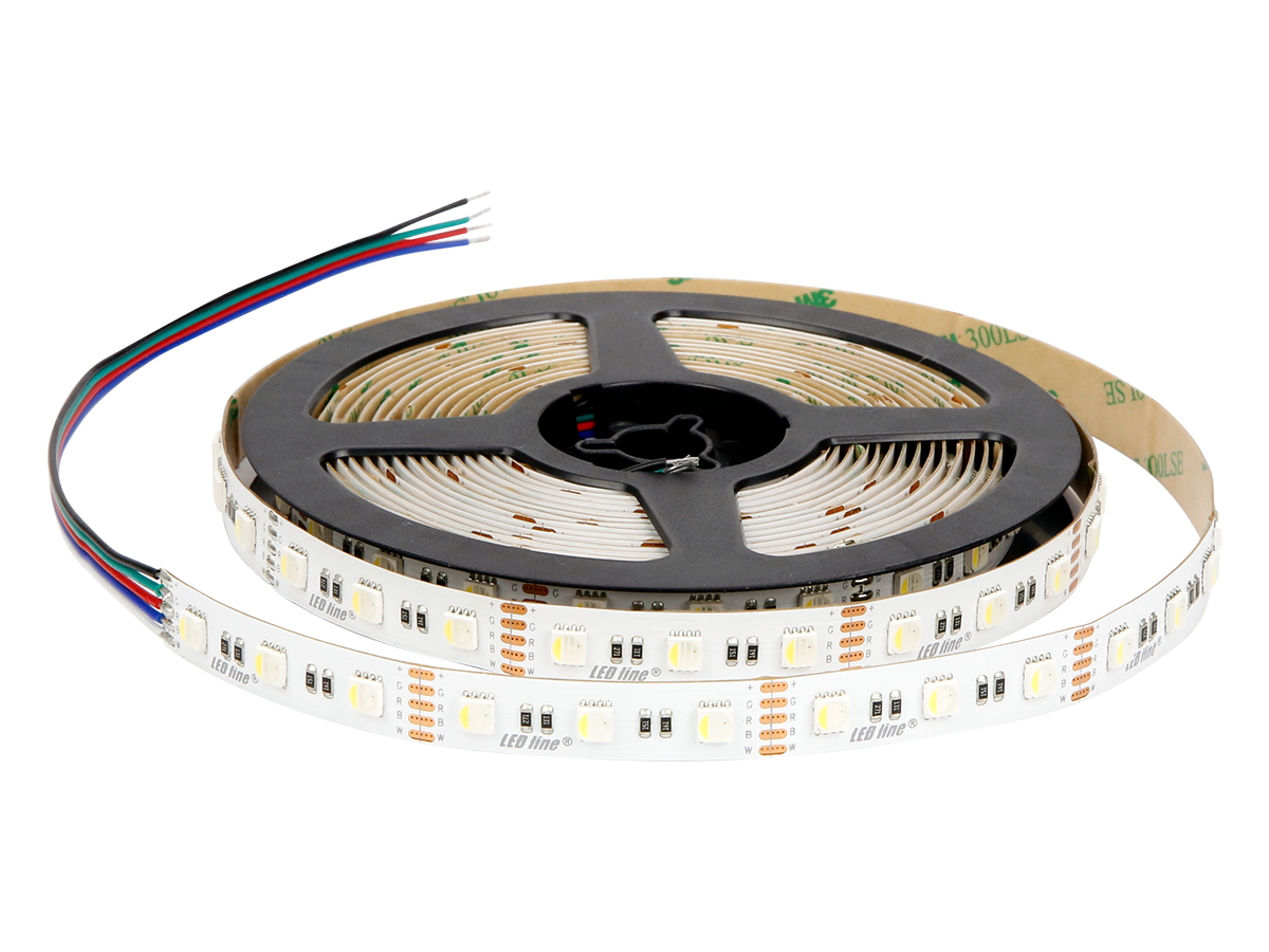 LED strip 300/5m SMD 12V 6500K RGBW 19.2W IP20 12mm 5m 400lm/m PRIME