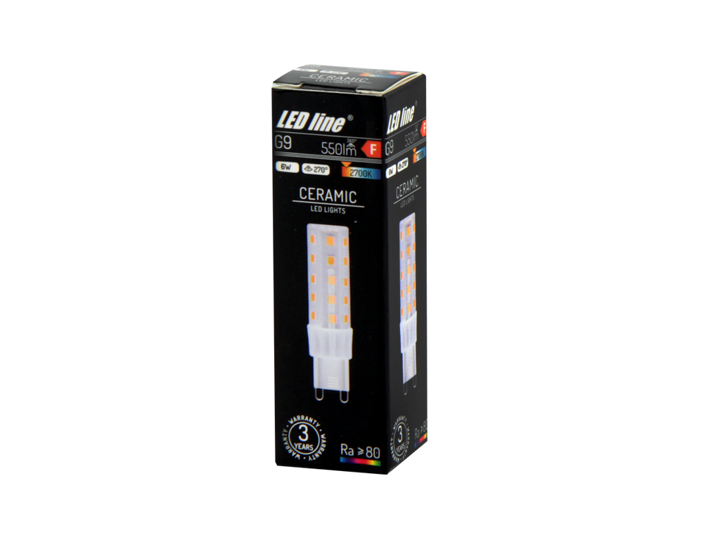 LED-lamp G9 2700K 6W 550lm 230V 270 ° LITE Keramiek