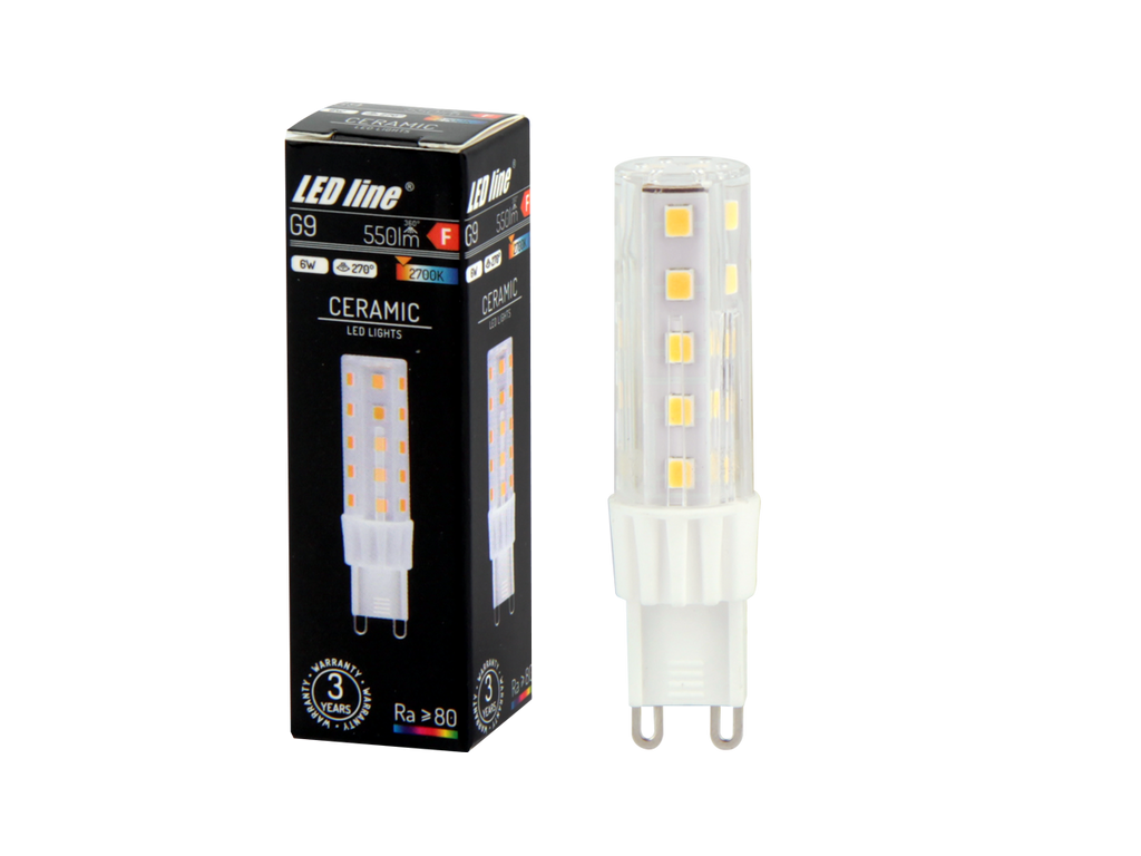 LED-lamp G9 2700K 6W 550lm 230V 270 ° LITE Keramiek
