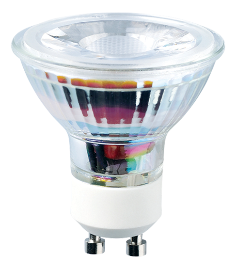 LED-lamp GU10 6500K 3W 273lm 230V 36° LITE Glas