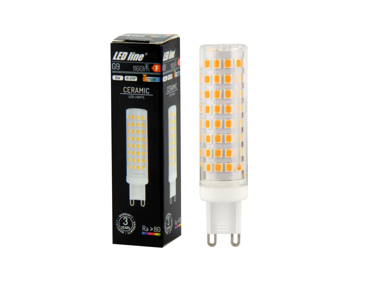 LED-lamp G9 2700K 12W 1160lm 230V 270 ° LITE Keramiek