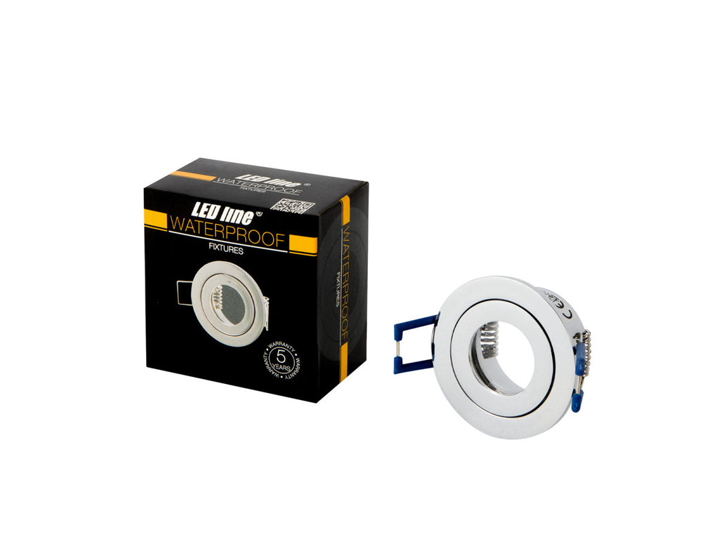 PLAFONDLAMP waterdicht MR11 rond IP65 chroom PRIME