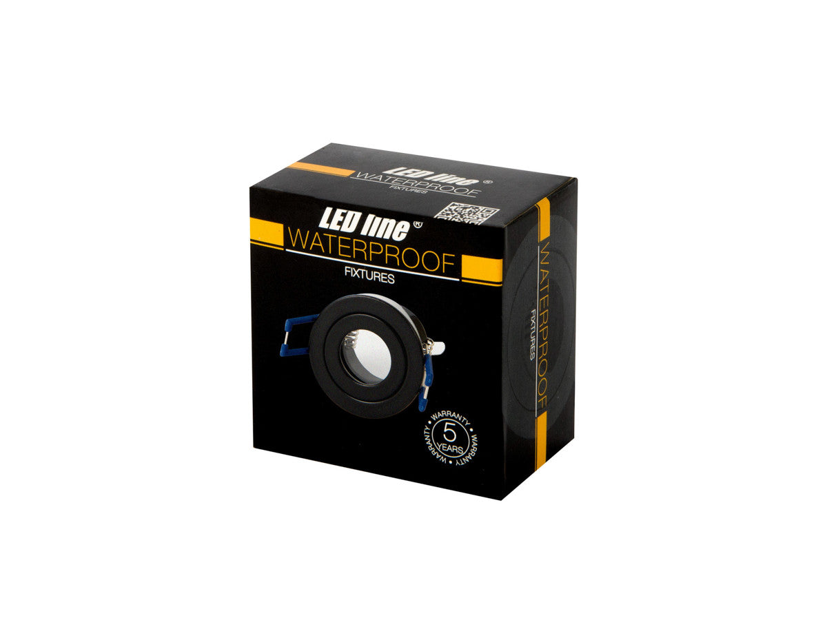 PLAFONDLAMP waterdicht MR11 rond IP65 zwart PRIME