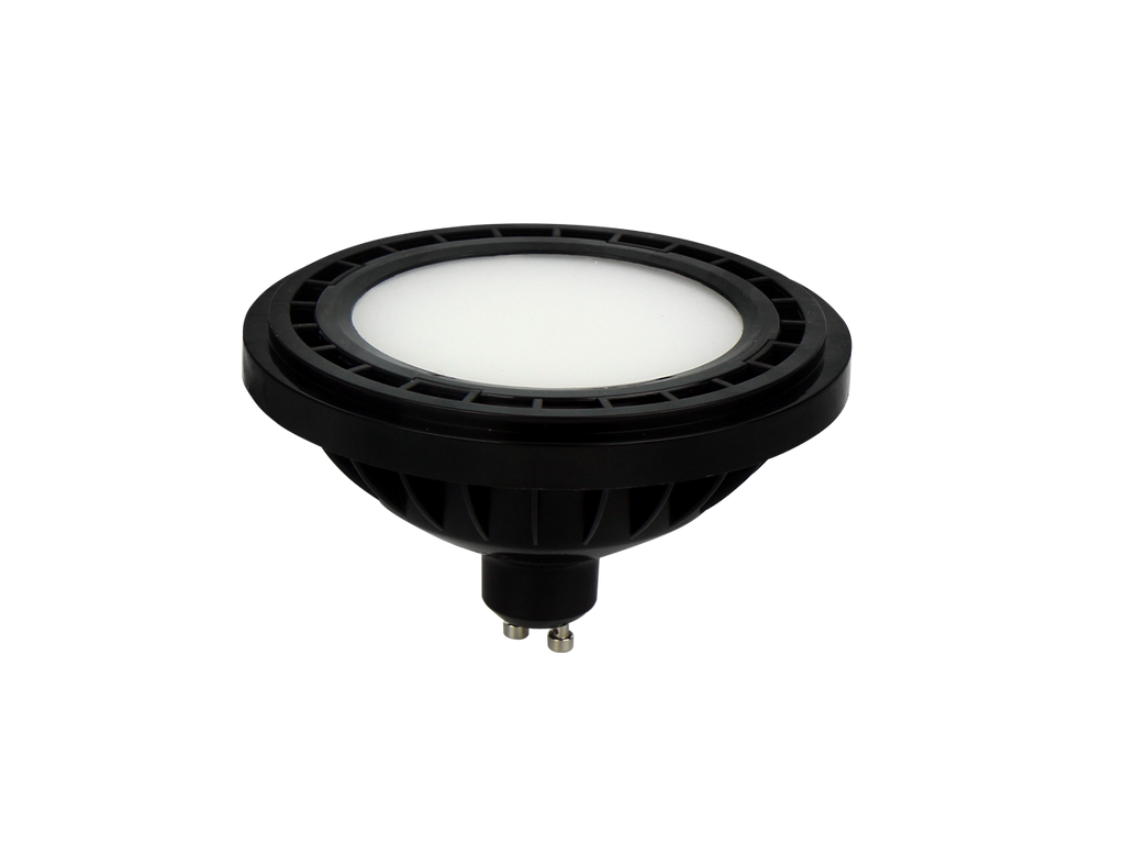 LED line GU10 4000K 9W 850lm 230V 120° ES111/AR111 PC zwart LITE