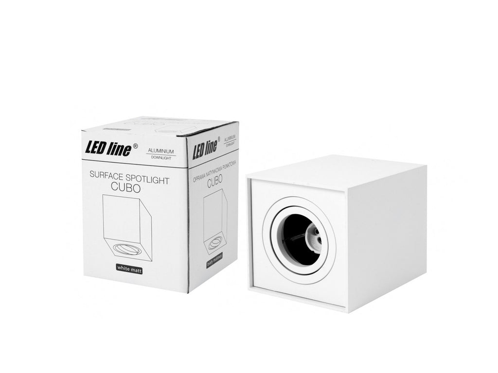 PLAFONDLAMP oppervlakte spot CUBO vierkant IP20 wit PRIME