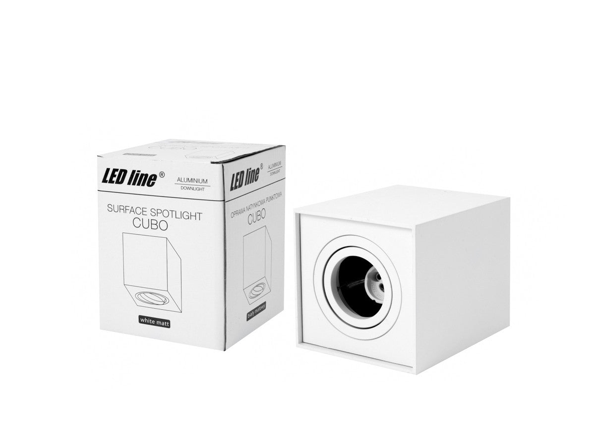 PLAFONDLAMP oppervlakte spot CUBO vierkant IP20 wit PRIME