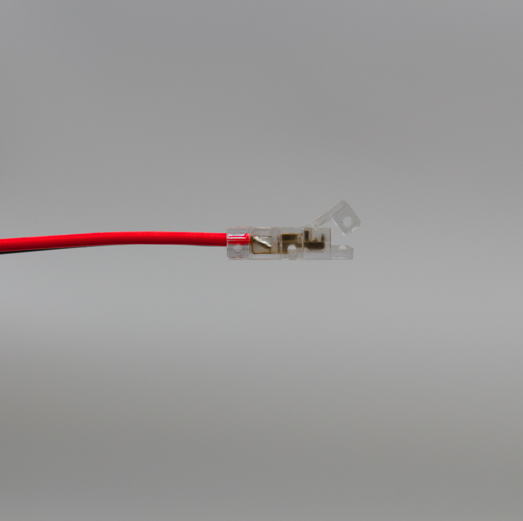 Connector voor COB LED strips CLICK CONNECTOR dubbel 8mm 2 pins met kabel